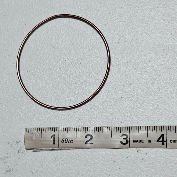 Retro Mixed Metal Thin Bangle Bracelets Textured 80s 90s Fashion Set Of 5 Women - Picture 6 of 6